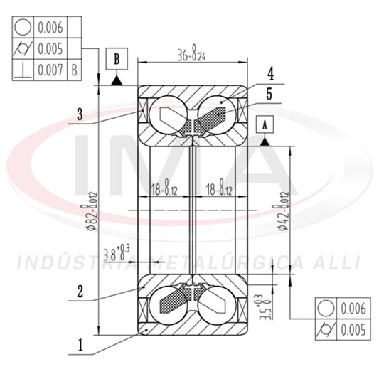 Double Front Wheel Bearing