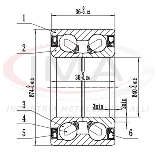 Double Front Wheel Bearing