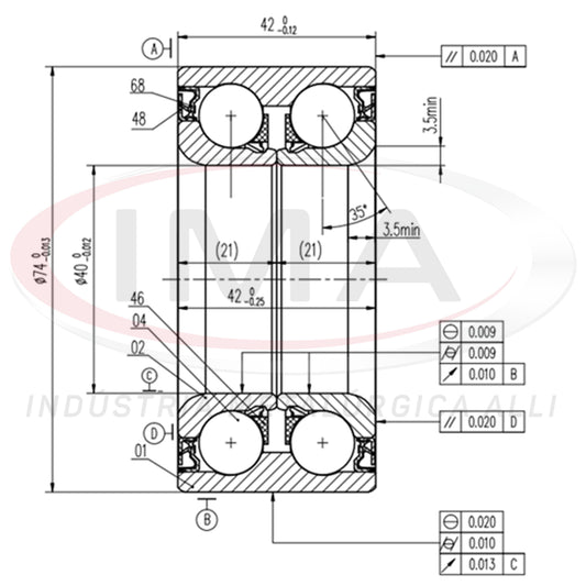 Double Front Wheel Bearing