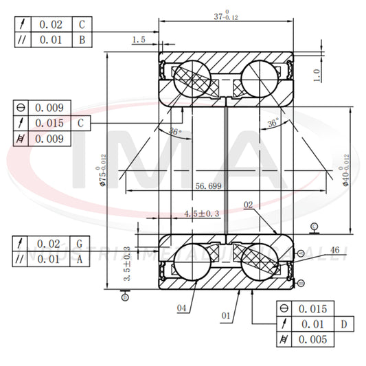 Double Front Wheel Bearing