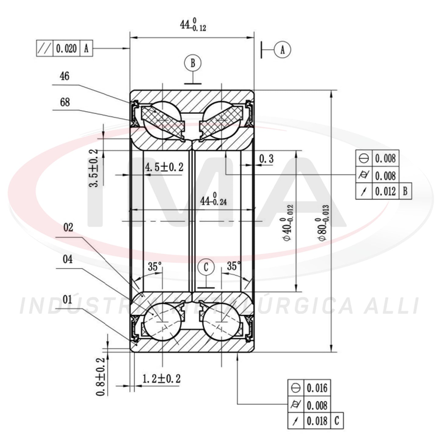 Double Rear Wheel Bearing