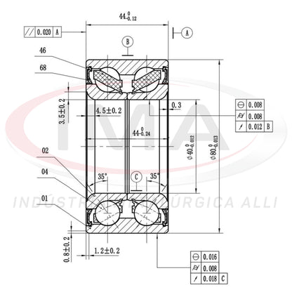 Double Rear Wheel Bearing