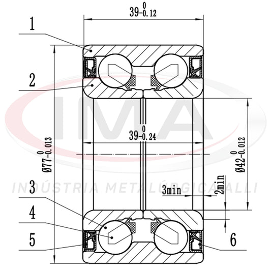 Wheel Bearing with Double ABS