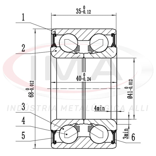 Double Front Wheel Bearing