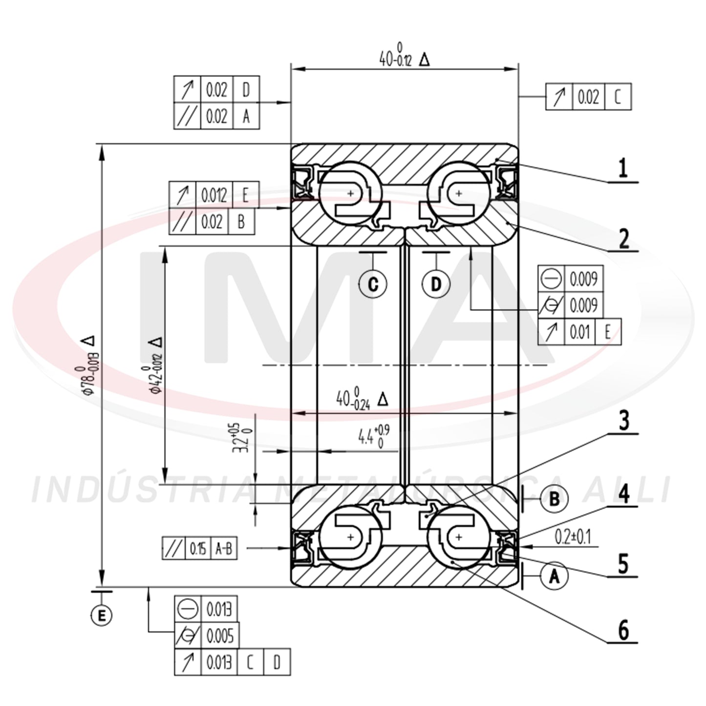 Double Front Wheel Bearing