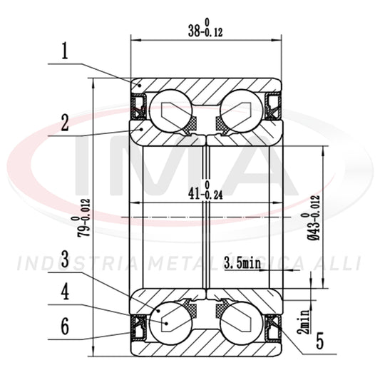 Front Wheel Bearing with Dual ABS
