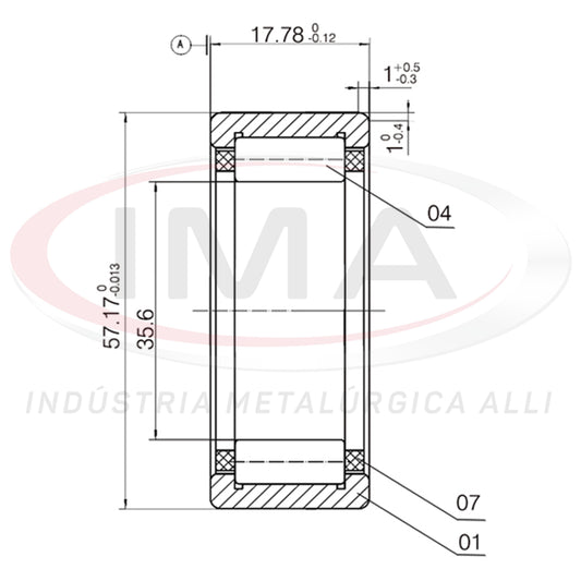 Rear Wheel Bearing, Cylindrical Roller