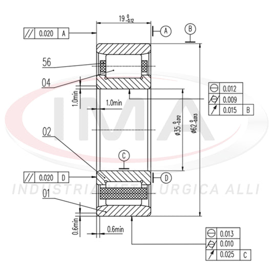 Rear Wheel Bearing, Cylindrical Roller