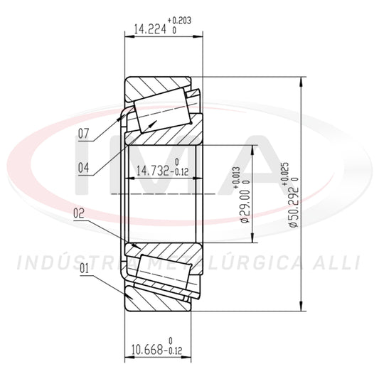 Front and Rear Wheel Bearing Cap/Cone
