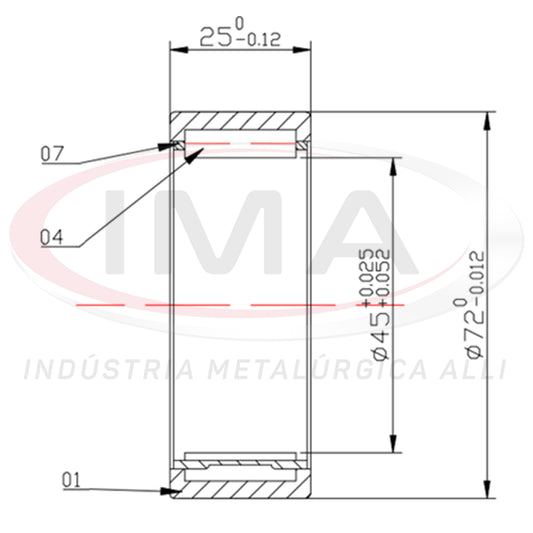 Rear Wheel Bearing, Cylindrical Roller