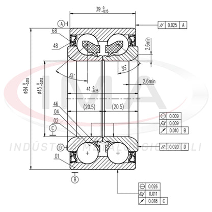 Double Front Wheel Bearing