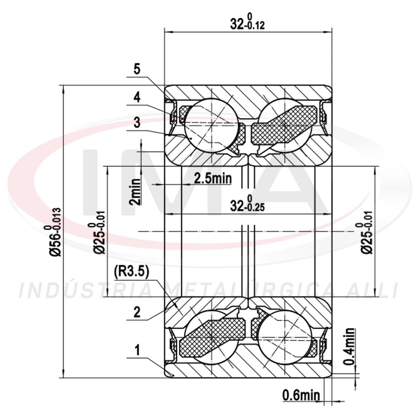 Double Rear Wheel Bearing