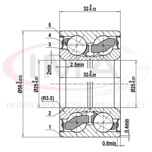 Double Rear Wheel Bearing