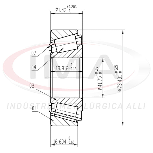 Front Wheel Bearing Cap/Cone