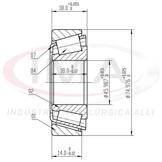 Front and Rear Wheel Bearing Cap/Cone