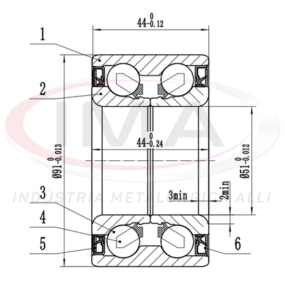 Rolamento Roda Dianteira C/ABS DUPLO