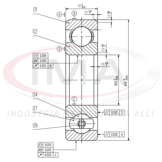 Rear Wheel Ball Bearing