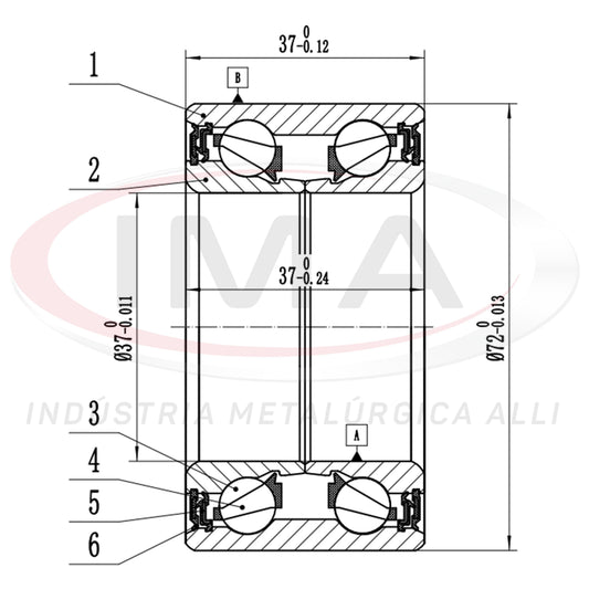 Double Front Wheel Bearing