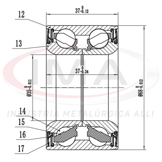 Double Front Wheel Bearing