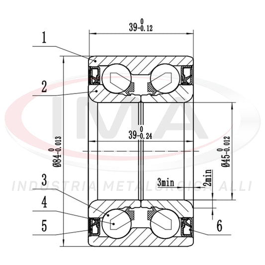 Front Wheel Bearing with Dual ABS