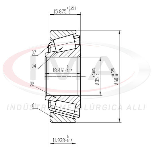 Front Wheel Bearing Cap/Cone