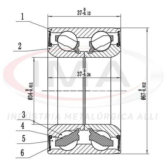 Double Front Wheel Bearing