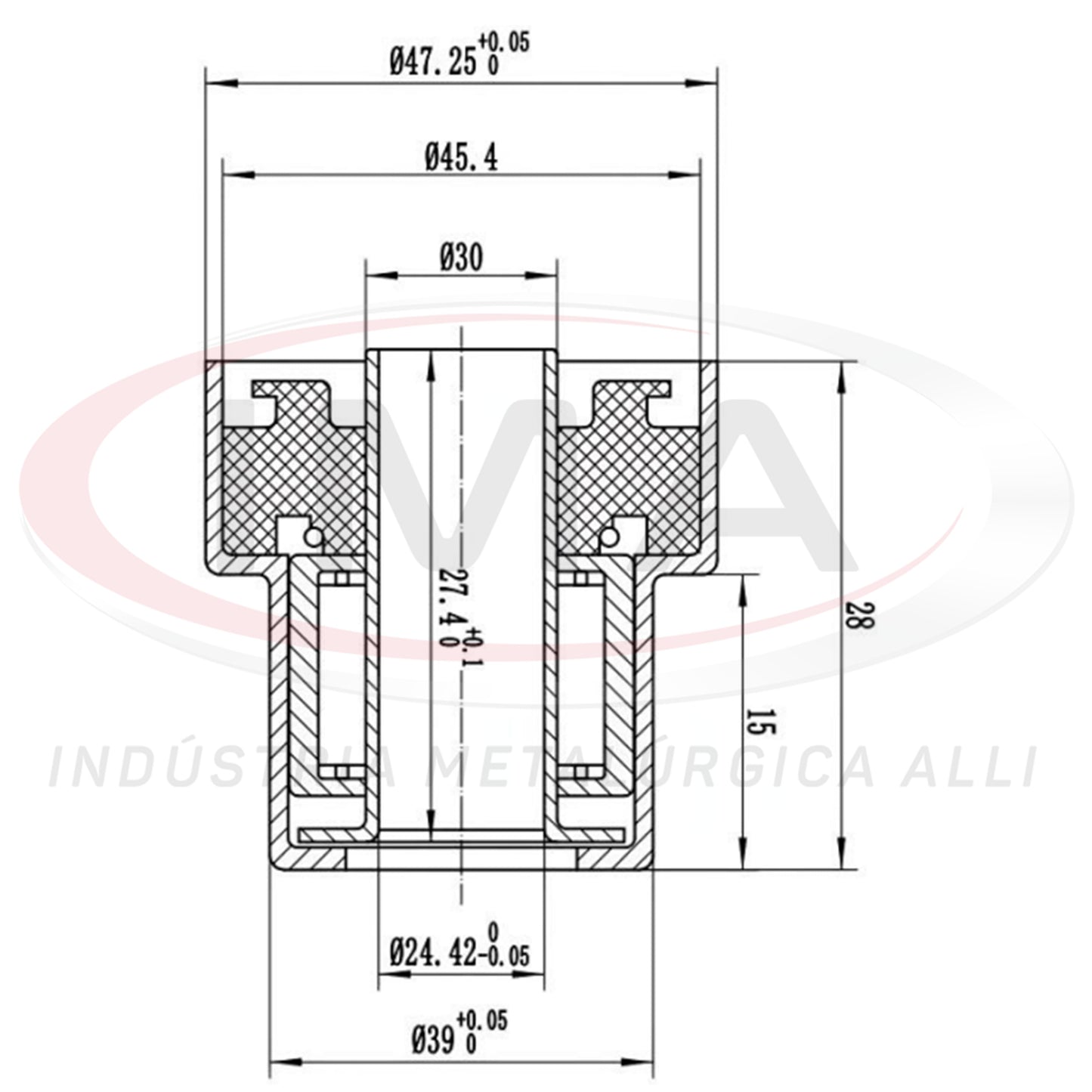 Half-shaft bearing